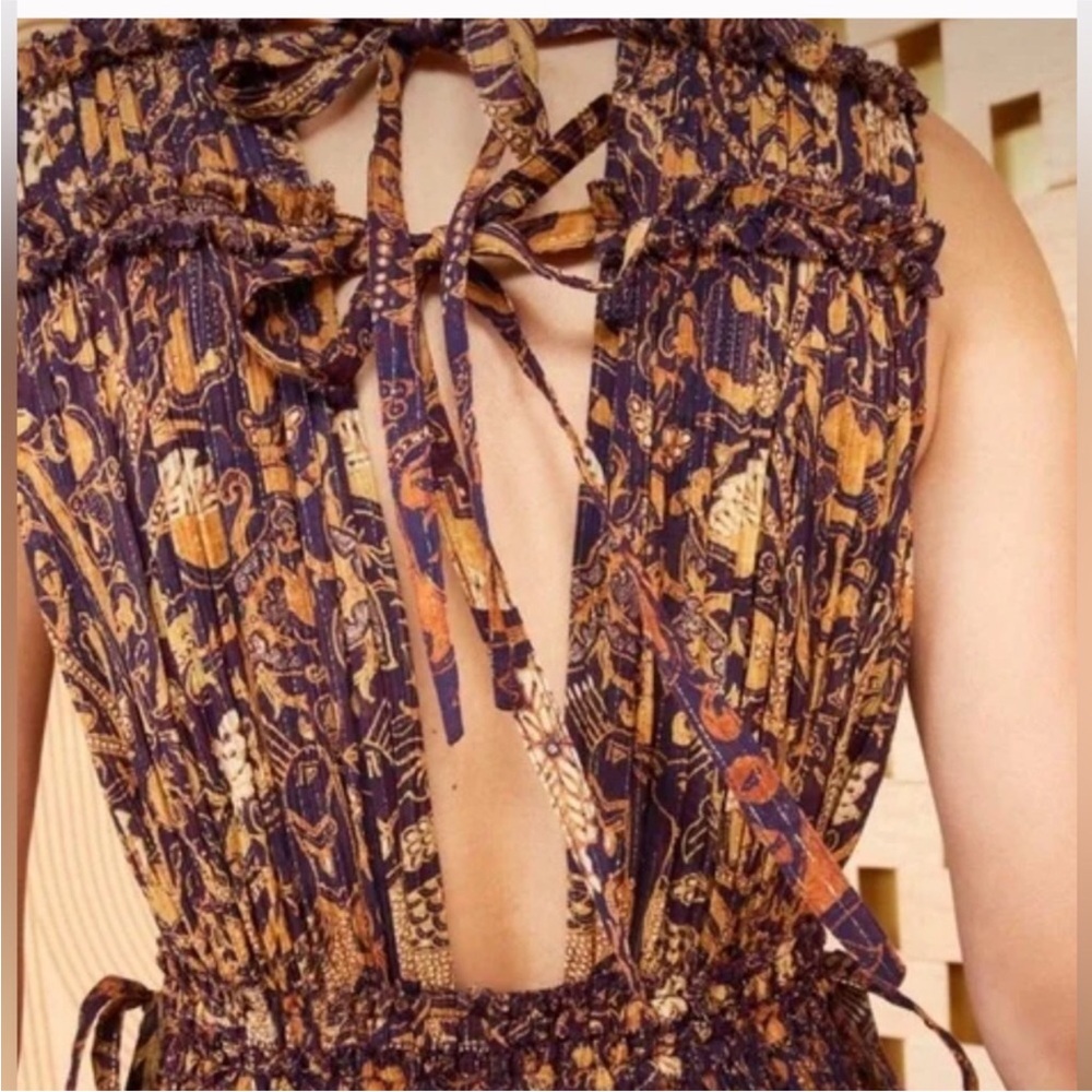 $1,090 ULLA JOHNSON Fiona Gown in Celestial Sz 2 - Picture 7 of 12